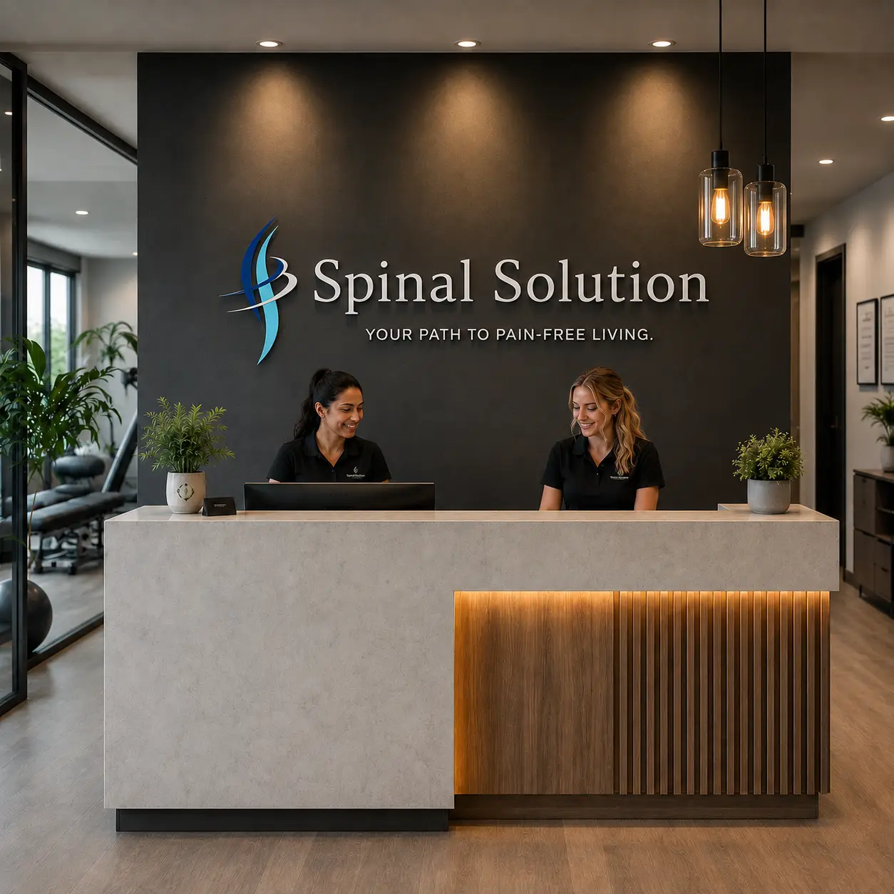Spinal Solution & Rehab clinic interior in Woodbridge