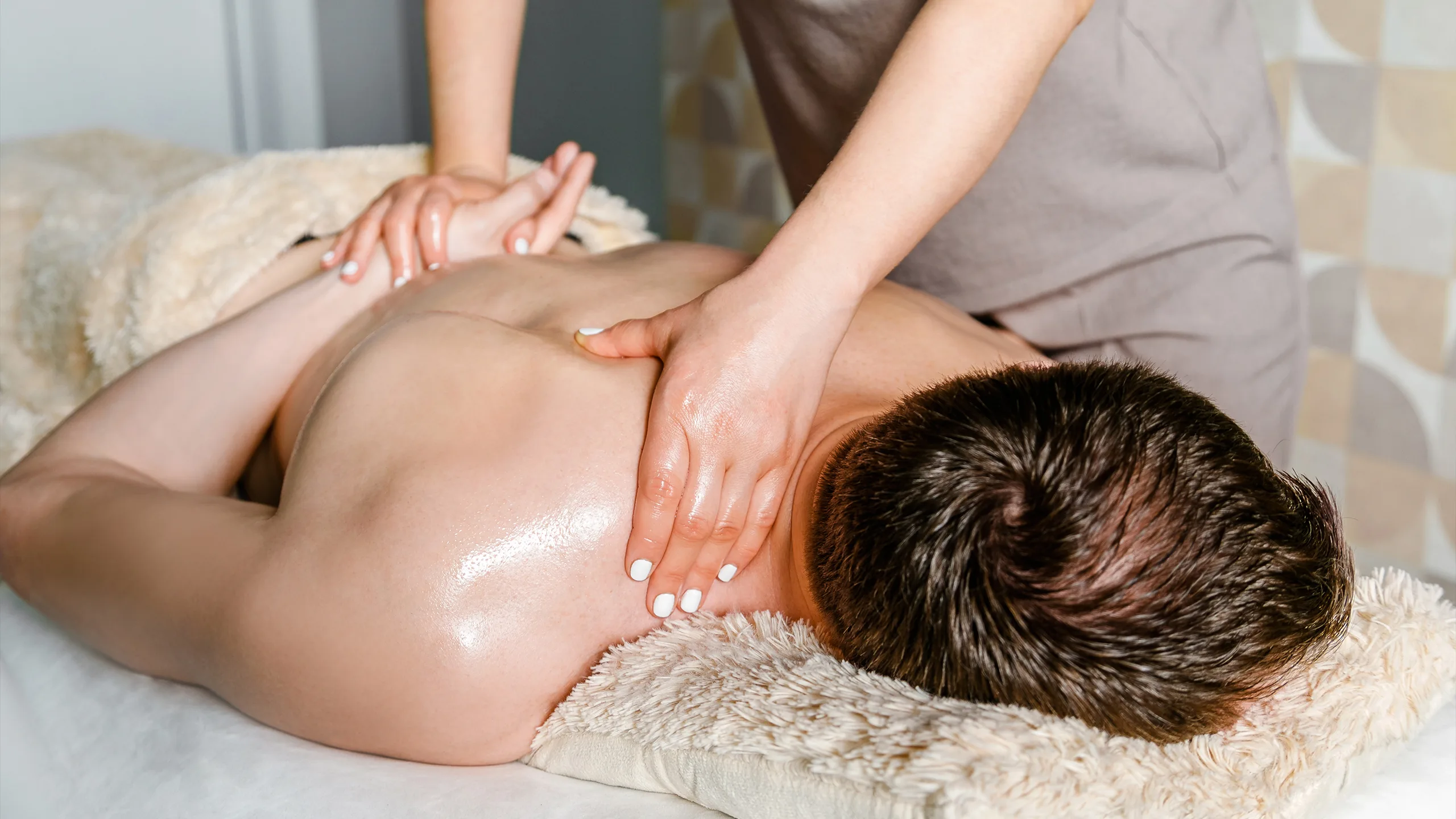 Massage therapy session